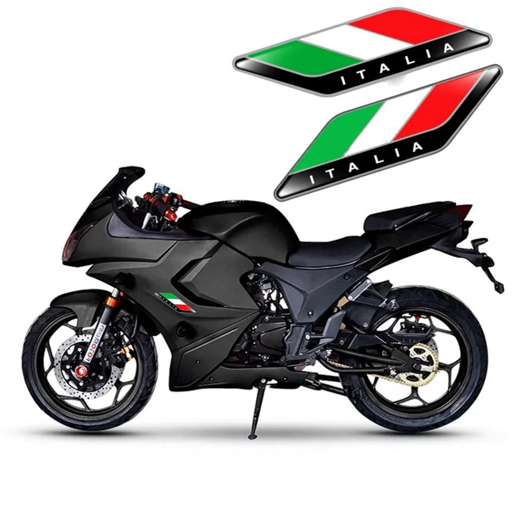 

Набор Из 2 Штук: 3D-наклейки С Трехцветным Флагом, Эмблемы Для Мотоциклов