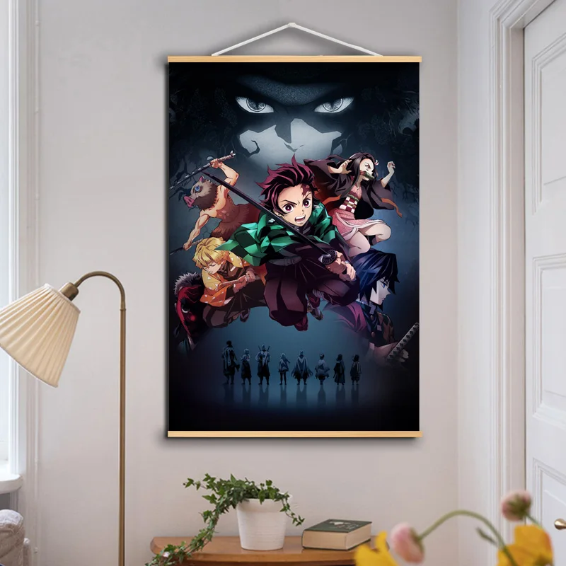 Настенный постер с аниме мангой камадо танджиру незуко холст картина из массива