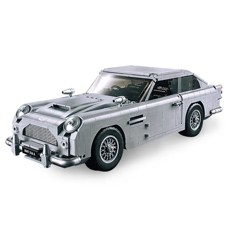 

New Creative Aston DB5 Martin James Bond 007 Car Model Building Block Bricks Toys Compatible With 10262 Christmas Gift For Kids