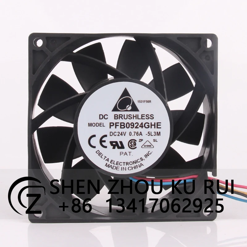 Чехол Вентилятор Для Delta PFB0924GHE, 90x90x38 мм, 0,76a 24 В, 9 см, инвертор с высоким потоком воздуха, охлаждающий вентилятор