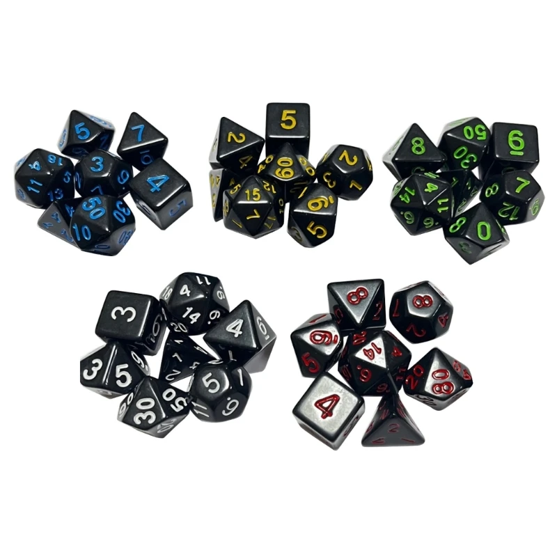 

DND-Polyhedral RPG-Dice for Dungeon-Dragon-Pathfinder-MTG-Role Playing Game
