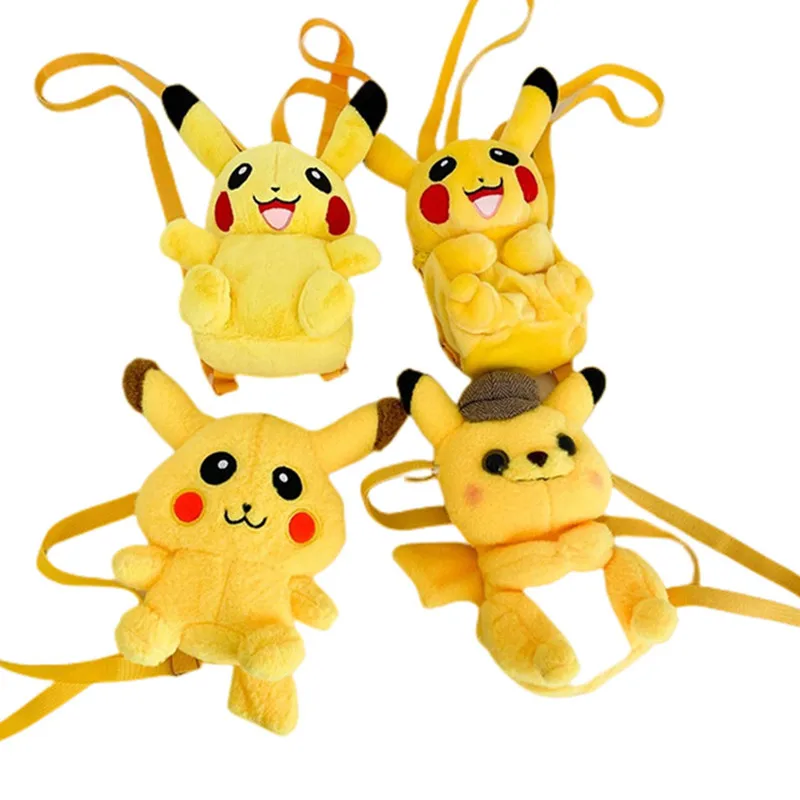 Pokemon Kawaii Pichu Plush Cartoon Backpack Girls Cute Bags Parent-Child Gifts for Children's Birthday Gifts