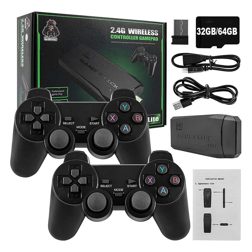 

Беспроводной геймпад 32/64 ГБ, 3500 +/10000 + игр, 1 комплект