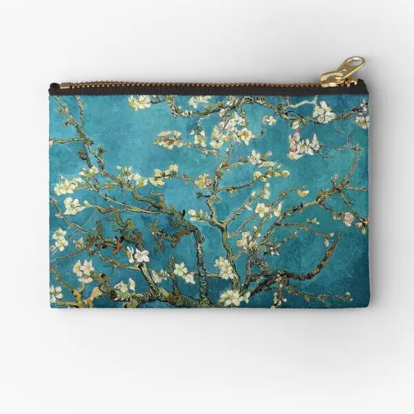 

Blossoming Almond Tree Famous Art By Vi Zipper Pouches Underwear Women Coin Small Wallet Key Pocket Cosmetic Pure Socks Money