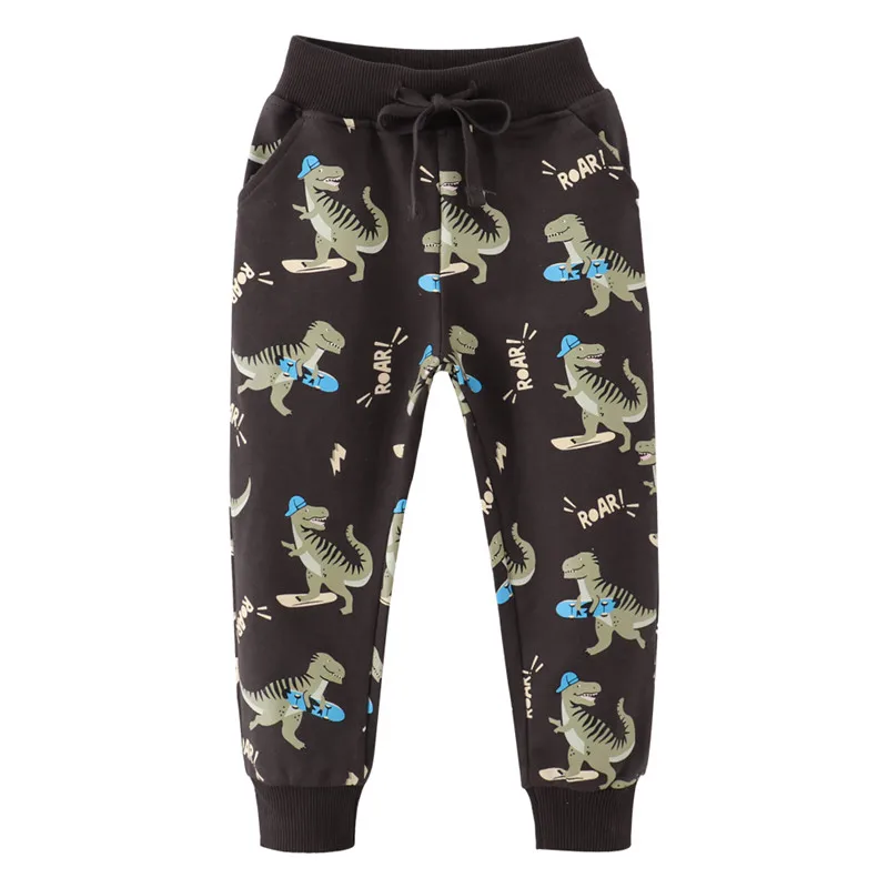 

Jumping Meters New Arrival Children's Clothing Sweatpants Dinosaurs Full Length Autumn Spring Boys Girls Kids Trousers Pants