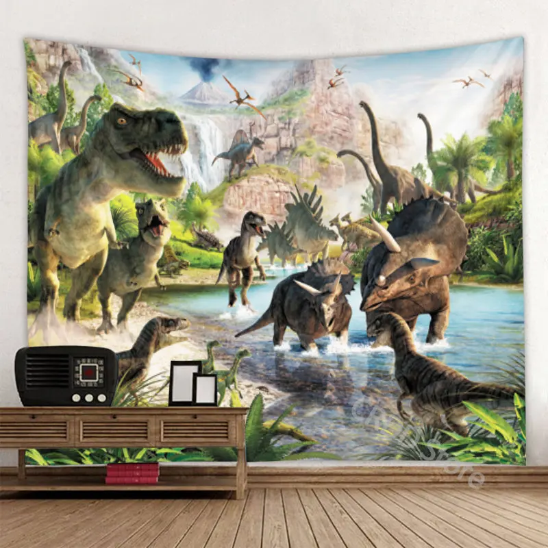 

Dinosaurs Dinosaur Wall Hanging Tapestry Sheets Home Decorative Tapestry Beach Towel Yoga Mat Blanket Table Cloth Wall Tapestry1