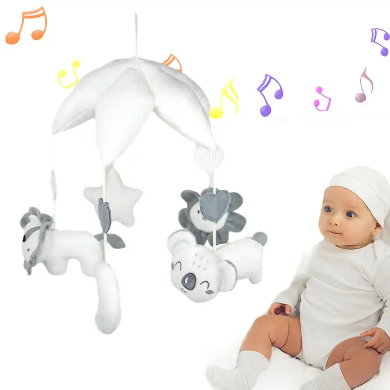 

Baby Musical Mobile Crib Toy Hanging Rotating Rattles And Remote Control Music Box Animals Nursery Mobiles Hanging Rotating