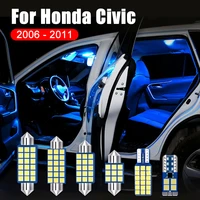 4pcs 12v car led bulbs interior dome reading lamps trunk lights accessories for honda civic 8 2006 2007 2008 2009 2010 2011
