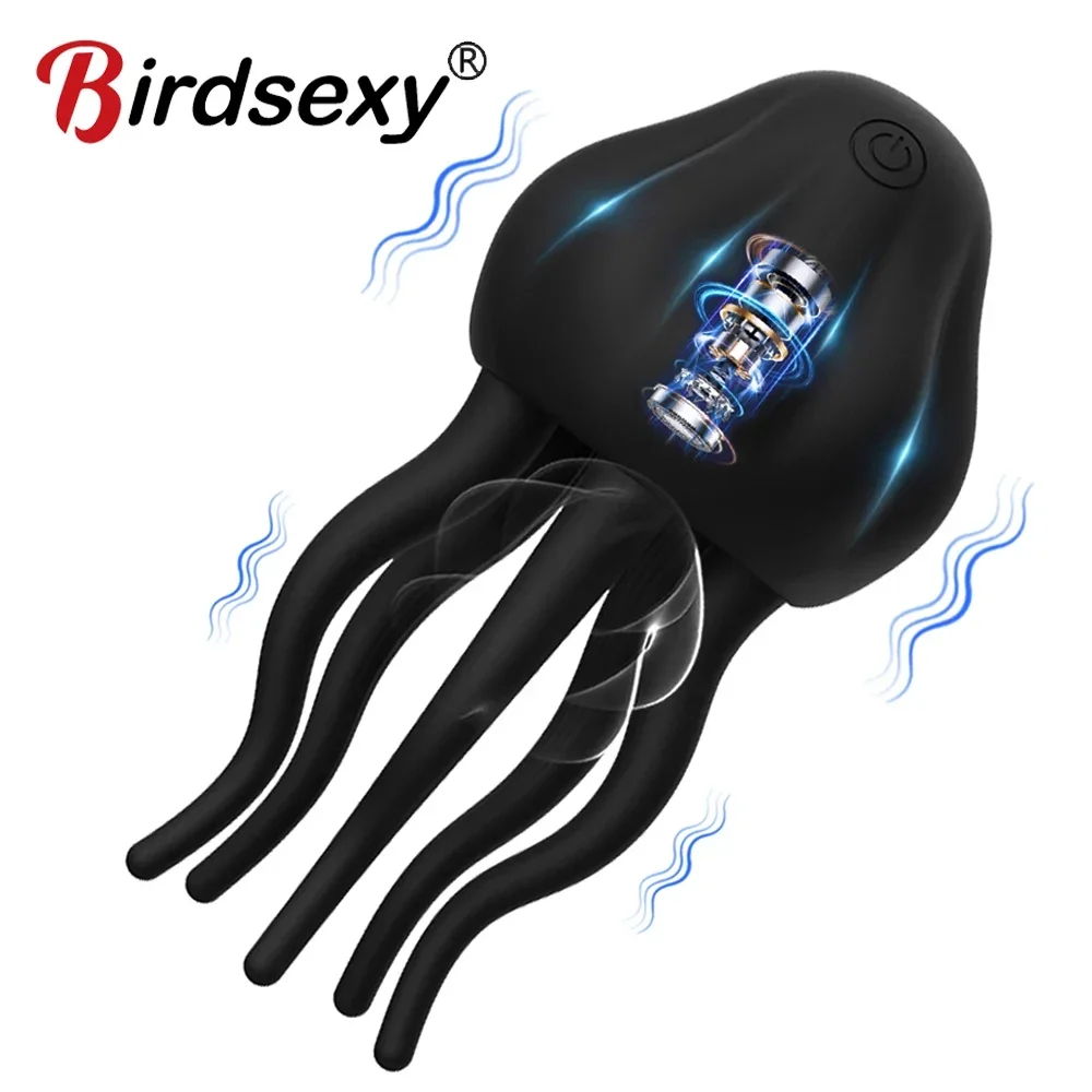 Силиконовый электрический вибратор для головки пениса массажный стимуляция