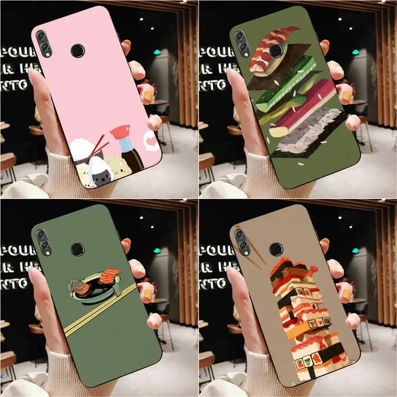 

Funny Japanese Cuisine Sushi Food Phone Case For Redmi 9A 8A 6A Note 9 8 10 11S 8T Pro 9 K20 K30 K40 Pro PocoF3 Note11 5G Case