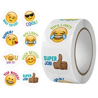 explosions 8 expression toys smiley face stickers teachers and childrens award labels sealed stickers 500 pcsroll 1inch