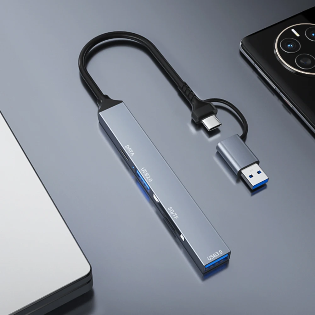 5-портовая док-станция USB C Тип USB-концентратор Скорость 5 Гбит/с C-концентратор 3.0 2.0