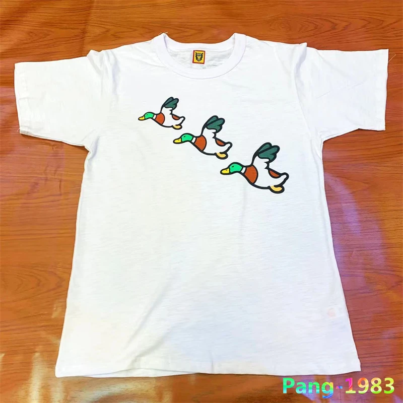 

2022ss Slub Cotton Human Made T-shirt Men Women 1:1 High Quality Classic Duck Trend Leisure Fashion Harajuku Short Sleeve Tees