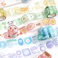 kawaii cartoon pvc transparent masking tape merry times lovely animal theme stationery 30mm3m diy scrapbooking diary deco gift