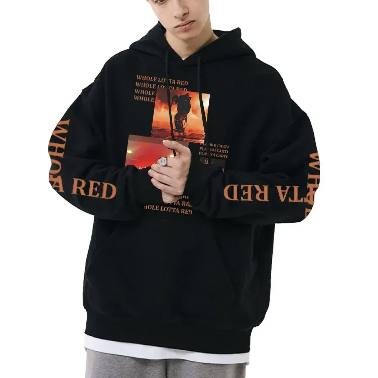 

Awesome Rapper Playboi Carti Whole Lotta Red Graphic Hoodie Male Loose Sweatshirt Man Pullover Men Women Fashion Hip Hop Hoodies