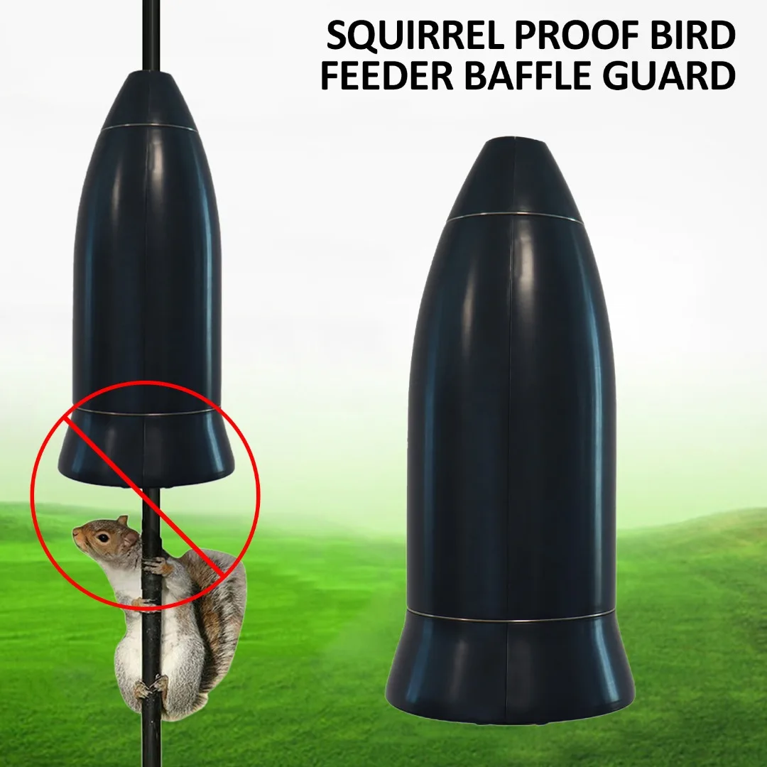 

1Pc Squirrel Proof Protect Bird Feeder Baffle Guard Hanging Plastic Anti-Rust Gardening Birds Supplies Ornament