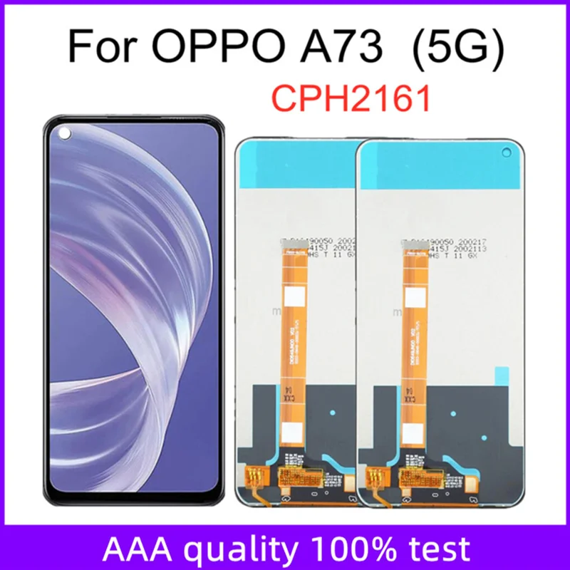 6,5 дюйма для OPPO A73 5G CPH2161, ЖК-дисплей, сенсорная панель, экран, дигитайзер для OPPO a73 LCD