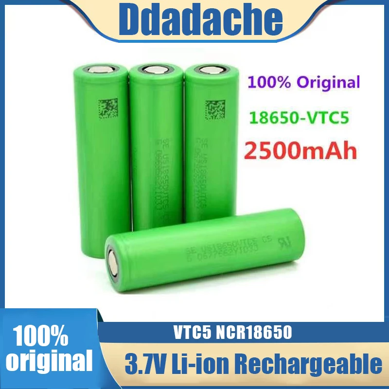 

3.7V Volt Rechargeable US18650 VTC5 2500mAh VTC5 18650 Battery Replacement 3.7V 2500mAh 18650 Batteries