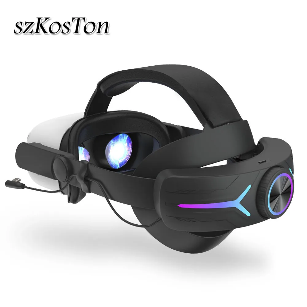 

8000mAh Battery Halo Strap Replacement for Oculus Quest 2 VR Headset Enhanced Support Head Strap for Oculus Quest 2 Accessories