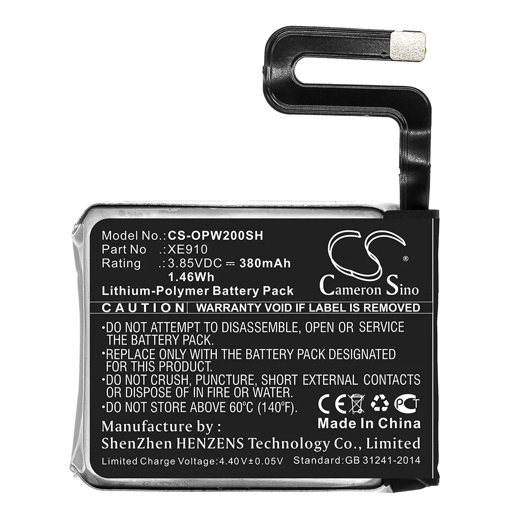 

Applicable European / OPPO WATCH 46MM Smart Watch Battery XE910