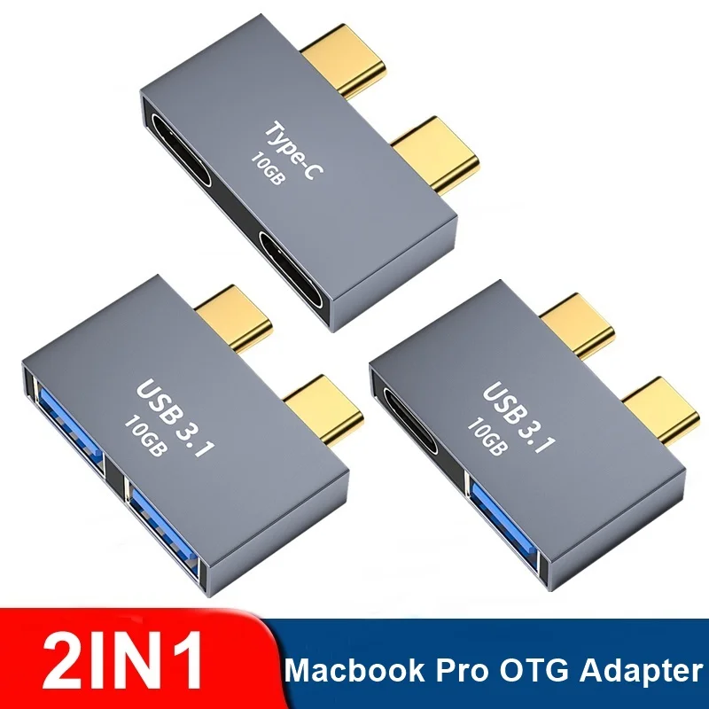 

Tondaytech USB Type C OTG Adapter Support Thunderbolt 3 For Macbook Pro Air 10Gbps Data USB C Hub Male To USB Female Converter