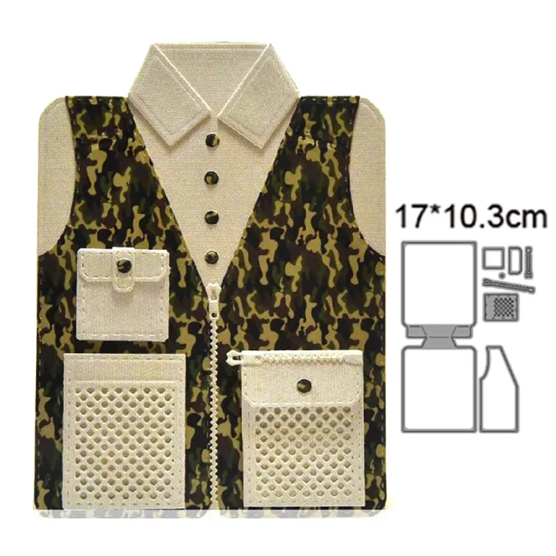 

2022 New Cartoon Work Shirt Frame Cutting Dies for Scrapbooking Paper Making Without Stamps Embossing Frame Card Craft