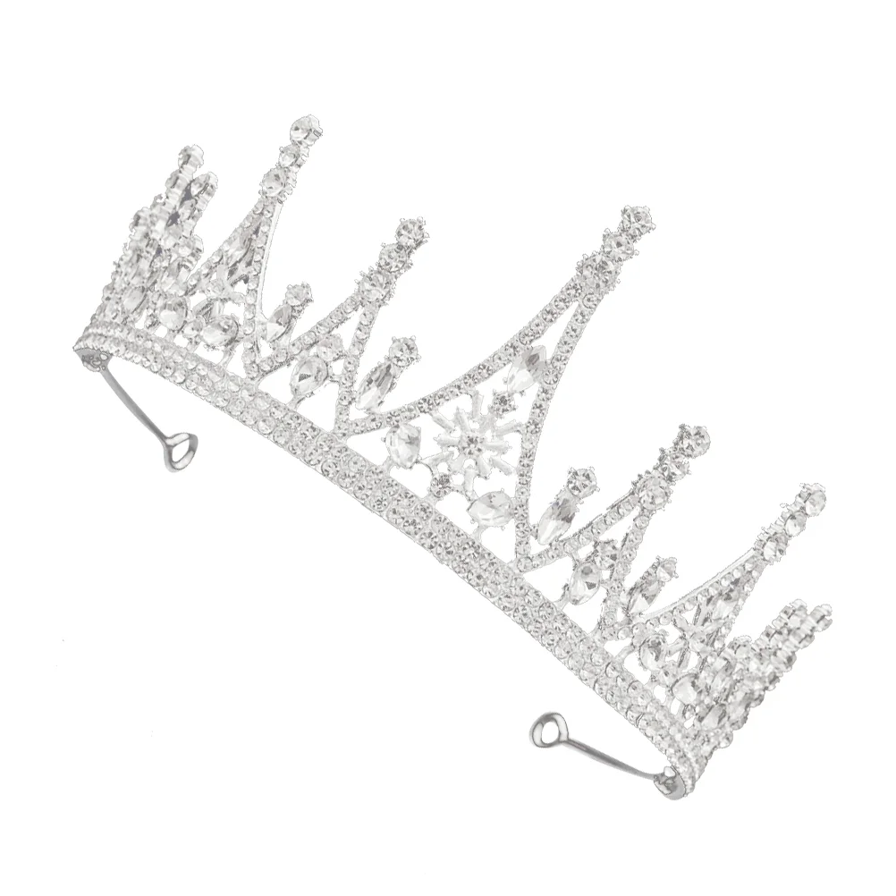 

Rhinestone Headband Wedding Tiara Metal Headband Hair Jewelry Wedding Hair Accessory ( Silver )
