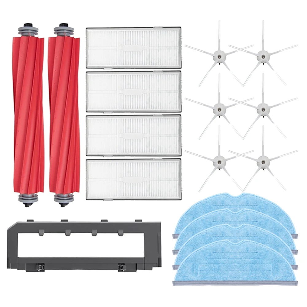 

Mop Cloth Mop Main Brush Cover Hepa Filter for Xiaomi Roborock S7 S70 S75 S7 Max S7 MaxV T7S Robot Accessorie,1