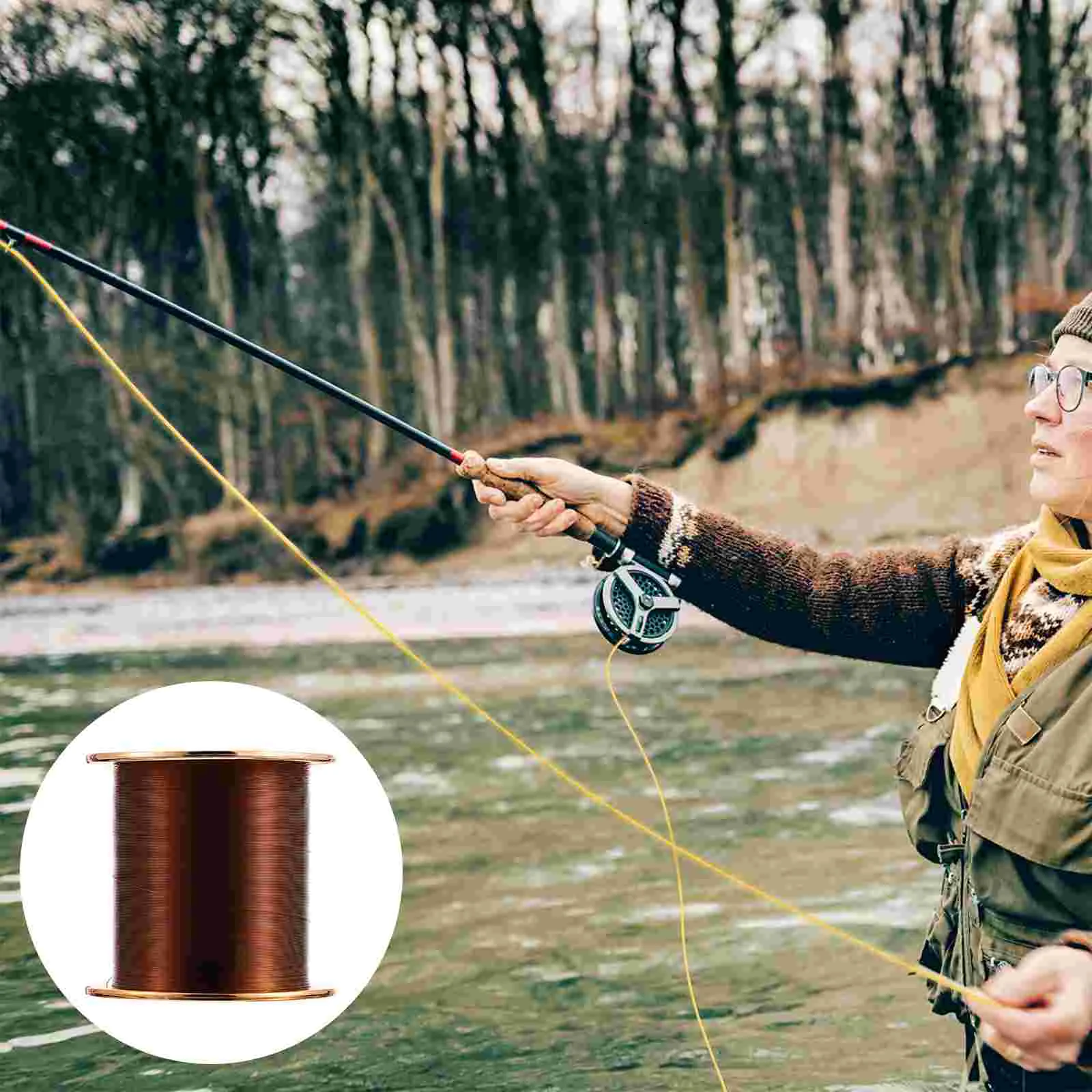 

1 roll of 500M Fishing Line Nylon Fishing Line Outdoor Fishing Accessory