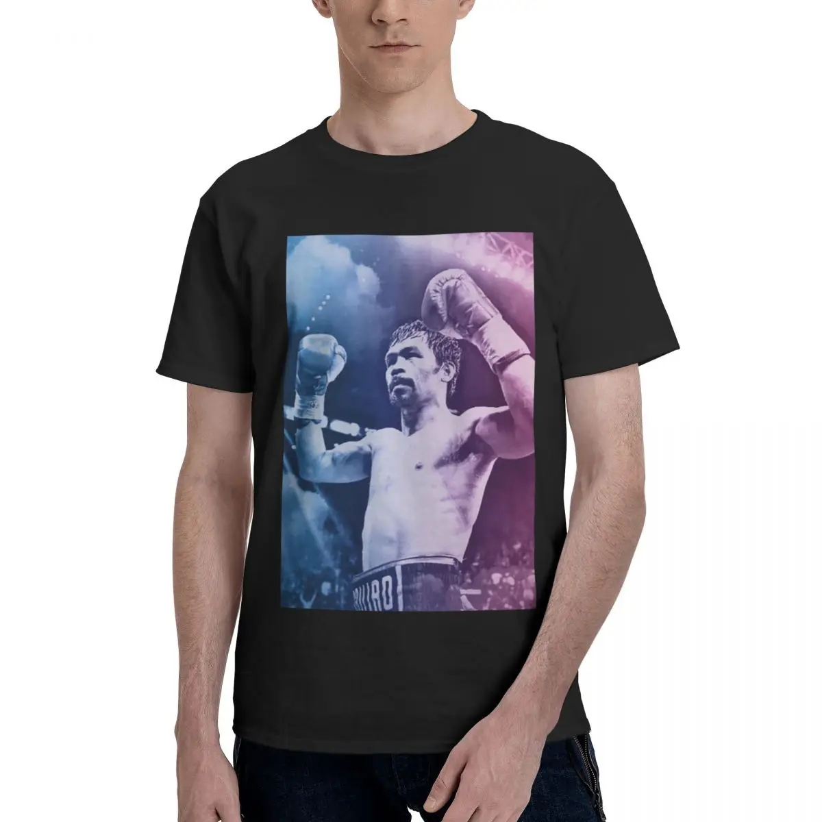 

Philippines 12 Mannys And Pacquiaos Boxing Move Championship Graphic Vintage Tshirt High quality Leisure USA Size