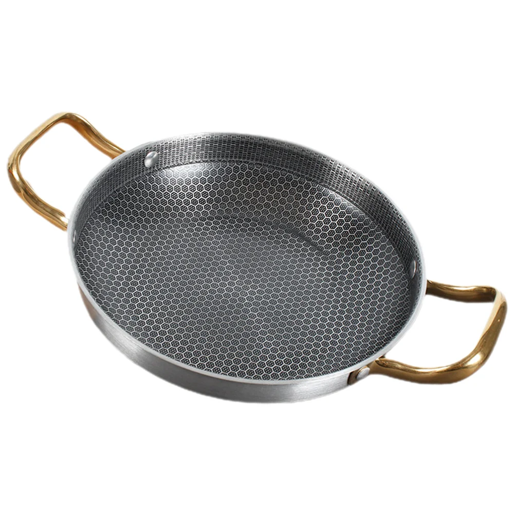 

Egg Frying Pan Outdoor Cooking Non Stick Pans Stainless Steel Kitchen Cookware Honeycomb Skillet