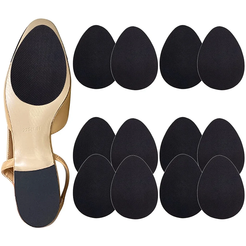 

12Pcs Non-Slip Shoe Pads Self-Adhesive Bottom Sole Protectors Non-Slip Stickers Synthetic Rubber Anti Skid Shedding