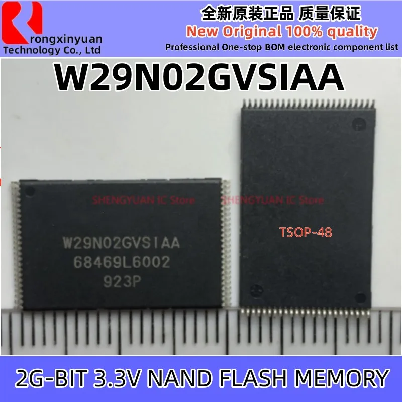 2-10pcs W29N02GVSIAA TSOP-48 W29N02GV 2G-BIT 3.3V NAND FLASH MEMORY ic chip Original New 100% quality