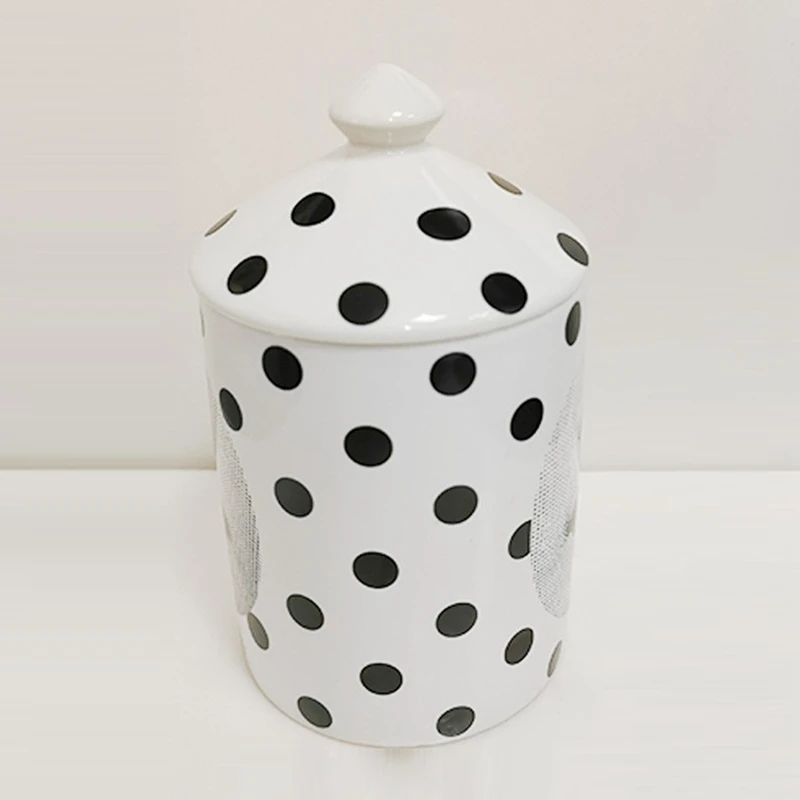 Черный горшок с красным горшком ароматизированный подсвечник керамическая