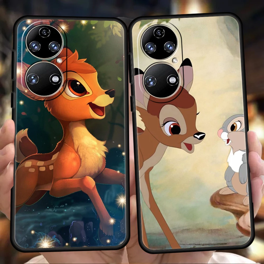 

Bambi Phone Case for Huawei P20 P30 P50 Pro P20 P30 P40 Lite Y6 Y7 Y9 Y7A Y6P Y9S 2019 P Smart Z 2021 Soft Cover Funda TPU Coque