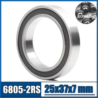 6805 hybrid ceramic bearing 25x37x7 mm abec 1 1 pc bicycle bottom brackets spares 6805rs si3n4 ball bearings