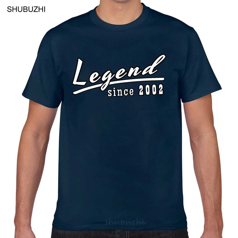 

Tops T Shirt Men legend since 2002 Funny Harajuku Short Male Tshirt fashion t-shirt men cotton brand teeshirt