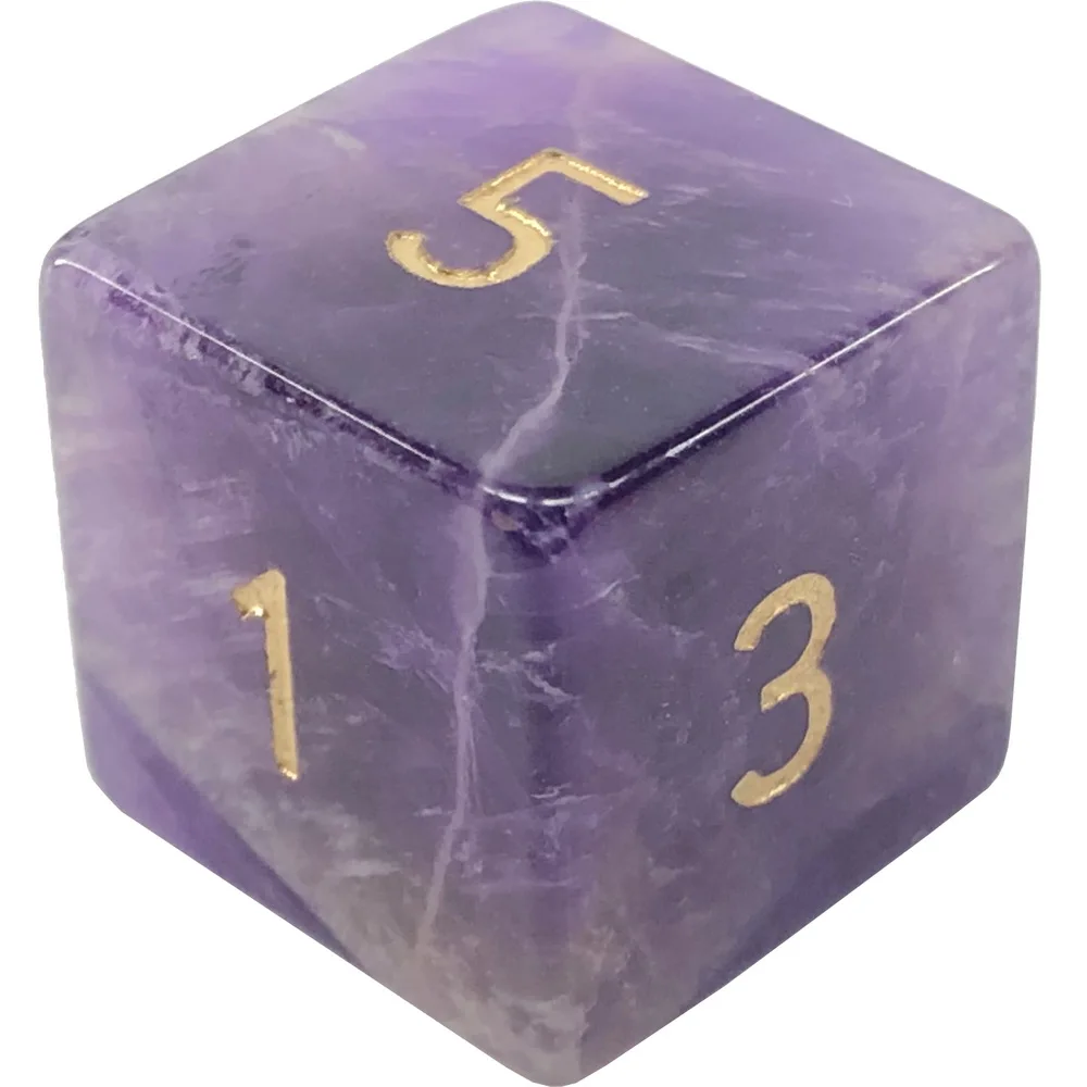 Натуральный Аметист D6 Искусственные кости искусственные бусины аксессуары для