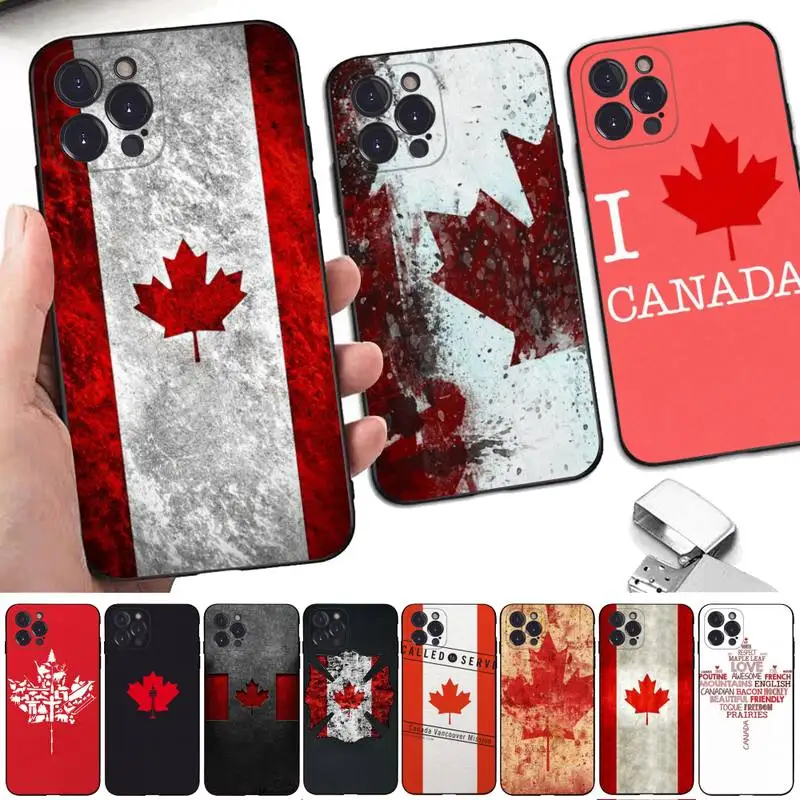 

Canada Flag Phone Case for iPhone 11 12 13 mini pro XS MAX 8 7 6 6S Plus X 5S SE 2020 XR case
