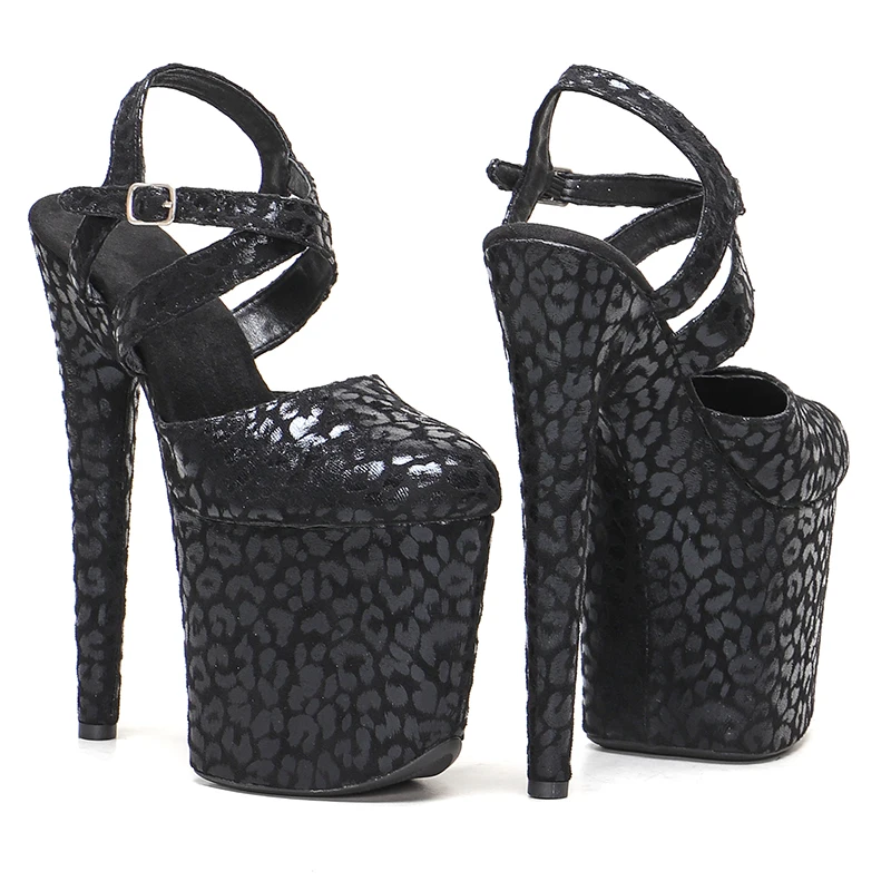 Leecabe 20CM/8Inch Women's Platform Sandals  party High Heels Shoes Pole Dancing Shoes