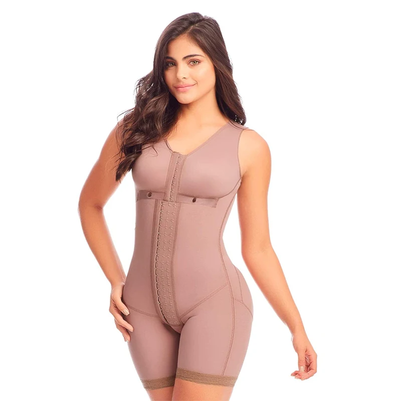 Fajas Shapewear Women Corset Thigh Trimmer Hook And Eye Closure Adjustable Breast Support Tummy Control Bodysuit Bodyshape