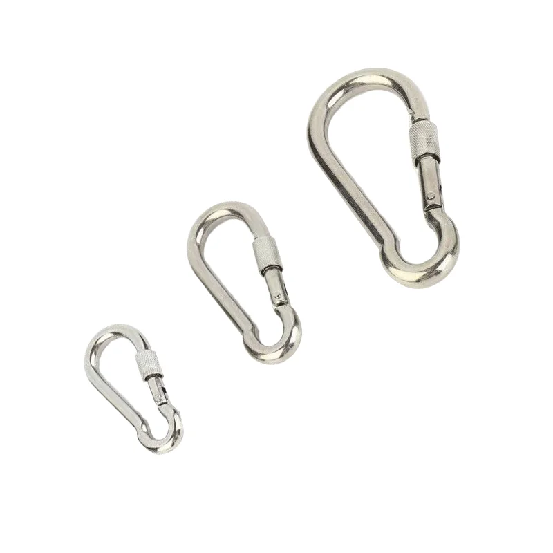 4 шт нержавеющая сталь высокопрочный карабин snap hook брелок несколько моделей