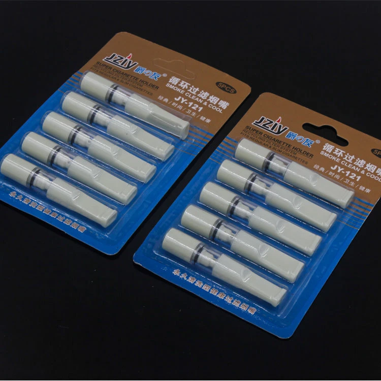 

5PCS/Set Removable to Clean Tobacco Filters Tar Filtration Portable Cigarette Holder Creative Recyclable Reduce Tar Smoking Tool