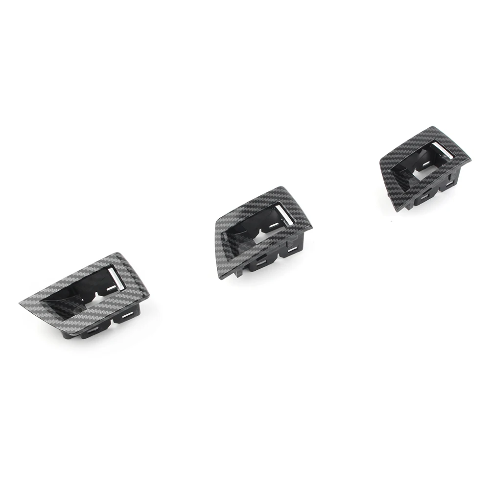 7 шт. автомобильная внутренняя дверная накладка из углеродного волокна ABS