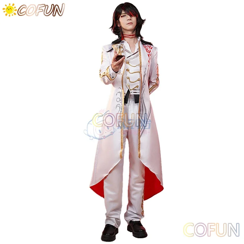 COFUN Vtuber Nijisanji Vox Akuma Singing Косплей Костюм Хэллоуин Наряды Игры Аниме Одежда Плащ