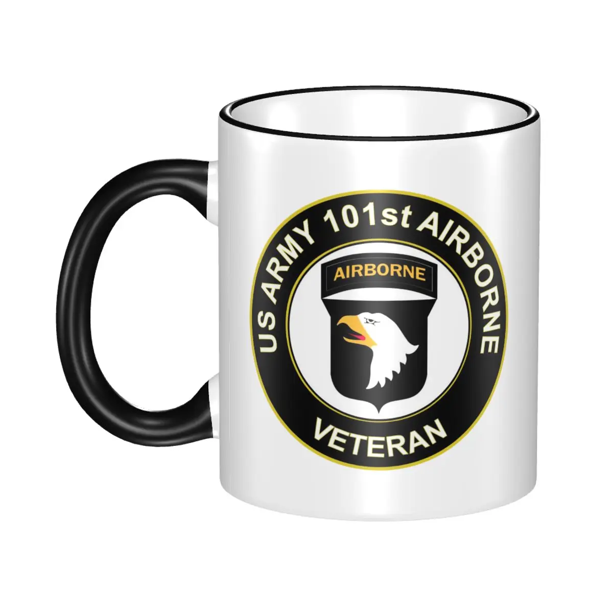 

U.S. Army Veteran 101st Airborne Division Beer Cup Porcelain Coffee Mug Tea Cup 11oz Ceramic Mugs