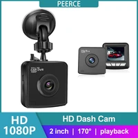 peerce car dvr v2 hd 1080p 170%c2%b0 wide angle 2 inch recorder adsorbed universal driving recorder fast shipping dvr camera