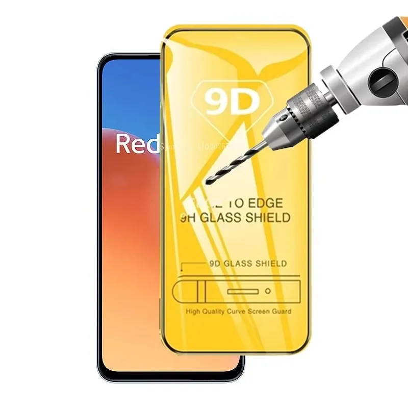 Защитная пленка 9D для Xiaomi Redmi 12 12C A1 A2 Plus K60 Pro закаленное стекло 10C 10A 10 9T 9C 9A 9I 9 8A 8 7A 7
