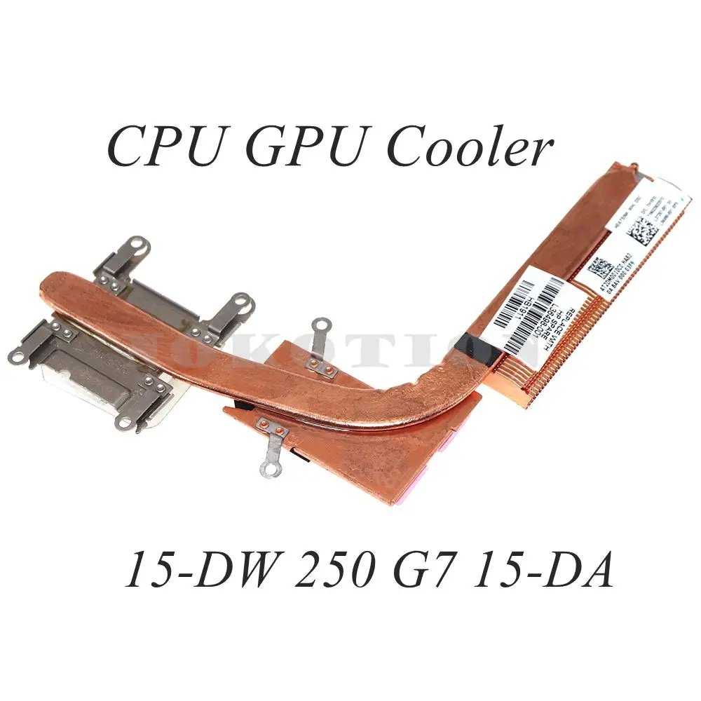 

L36498-001 L37267-001 AT2DM0010C0 Radiator For HP 15-DW 250 G7 15-DA Laptop Heatsink CPU GPU Cooler
