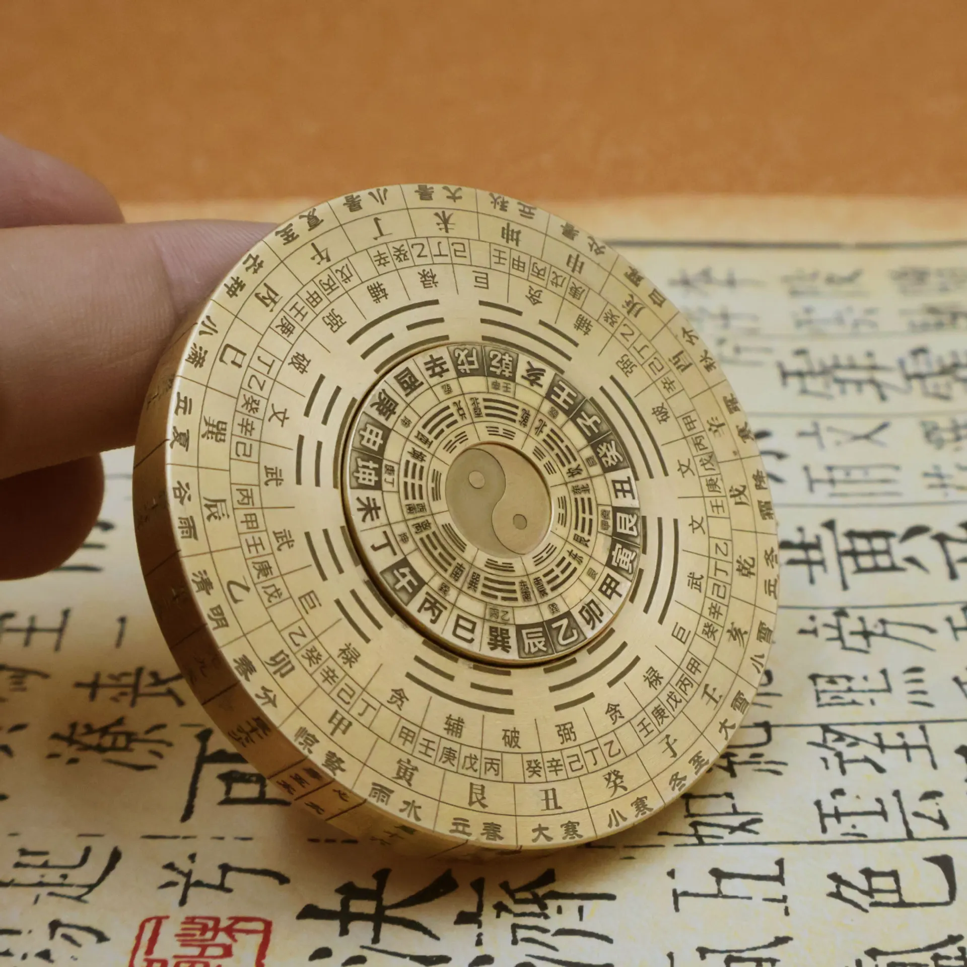 

Медный компас Tai Chi восемь диаграмм